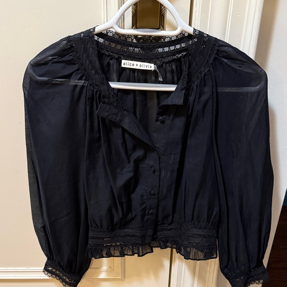 Alice + Olivia Tops - Alice & Olivia sheer blouse